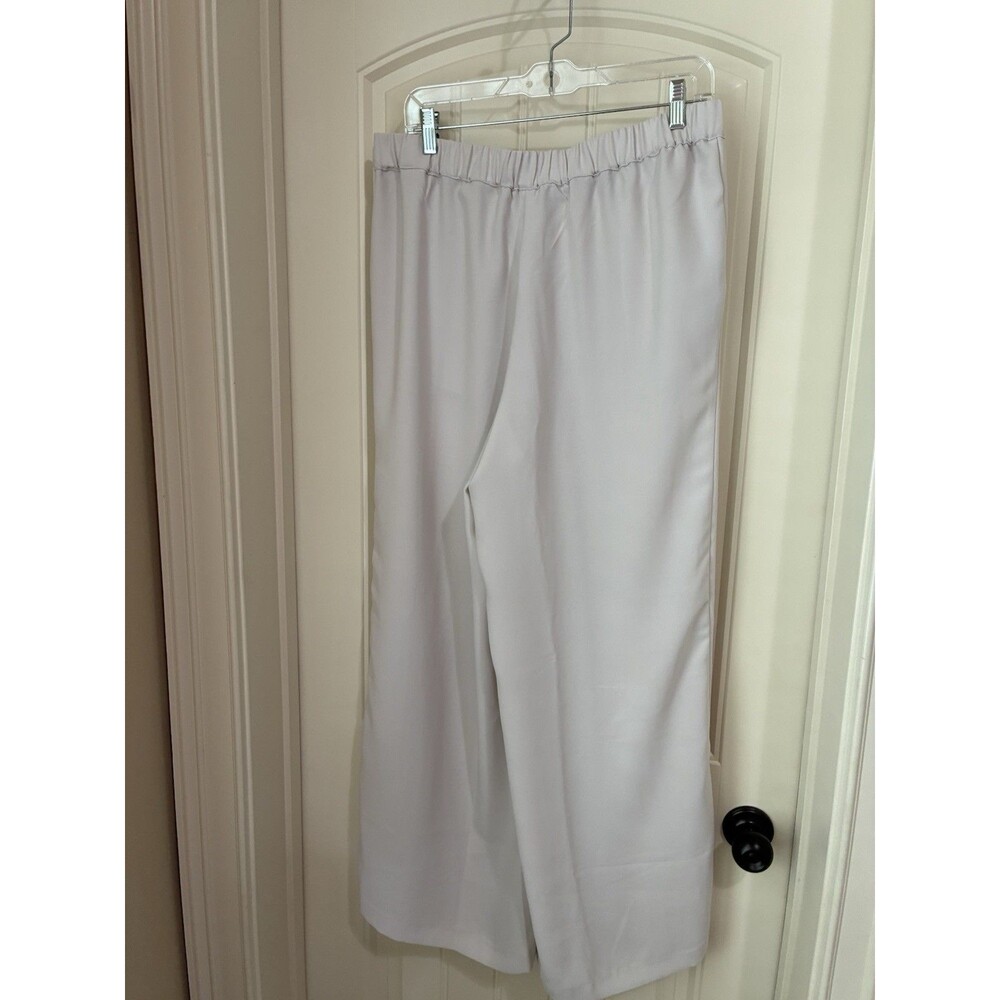 WYNNE LAYERS BLOUSE & PANTS SUIT SIZE LARGE OYSTER COLOR NWT - Picture 6 of 8